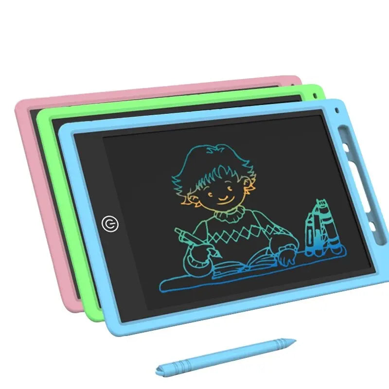 LCD Schreibtafel für Kinder – 6.5/8.5/10/12 Zoll Wiederaufladbares Zeichentablet mit Stift, Lern- &amp; Reisetafel