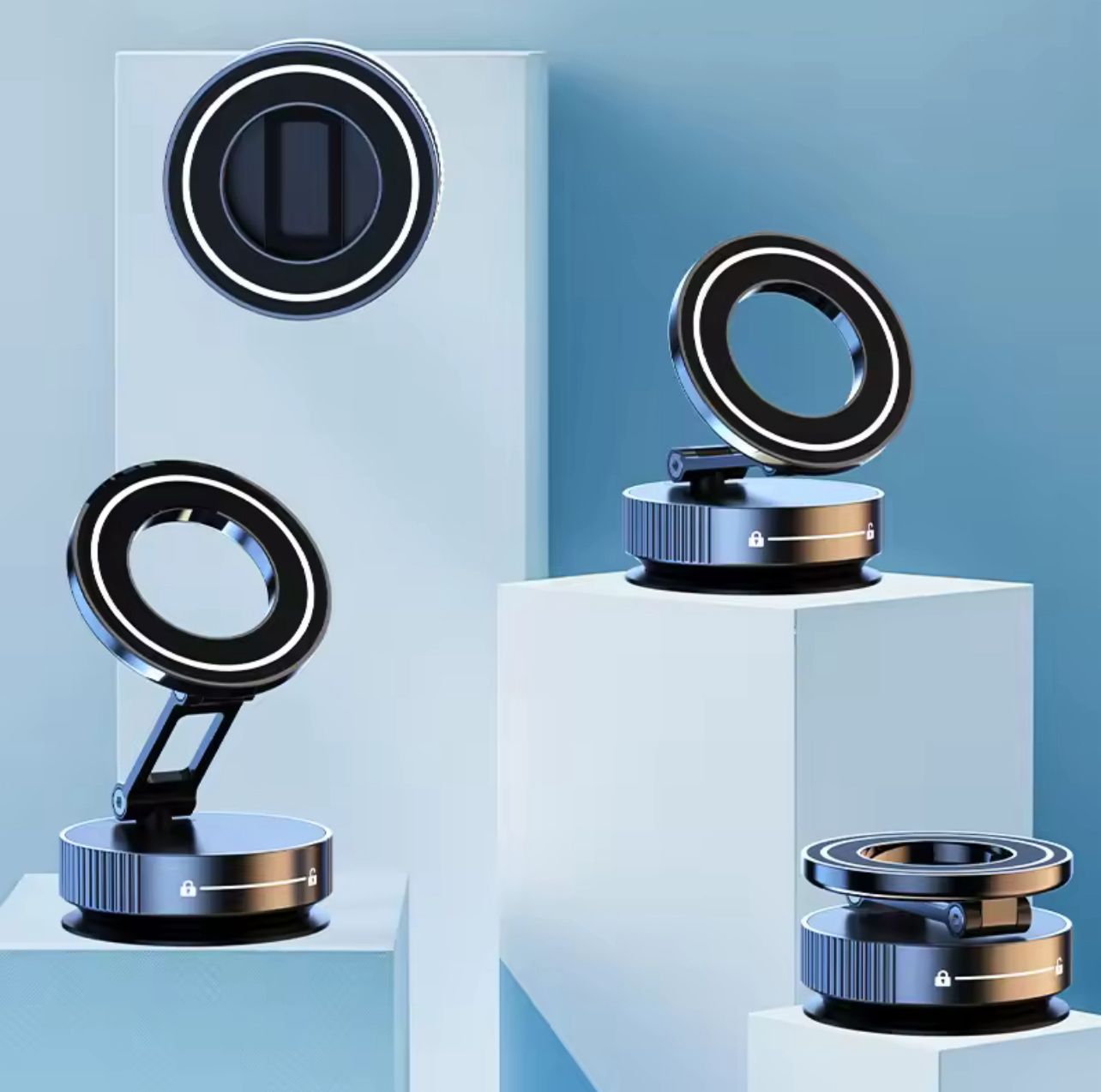 Premium Magnetischer Handyhalter fürs Auto – Starker Vakuum-Saugnapf