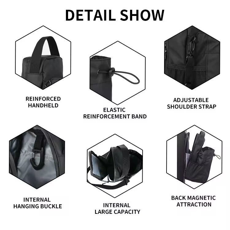 Magnetische Wasserflaschen-Tasche Große Sport &amp; Gym Crossbody Bag mit Schultergurt