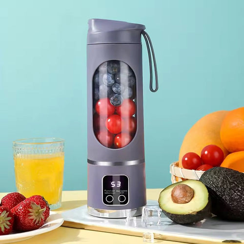 Portable Elektrischer Mini-Entsafter – 450ml | Kabellos | Frisch, Schnell, Praktisch