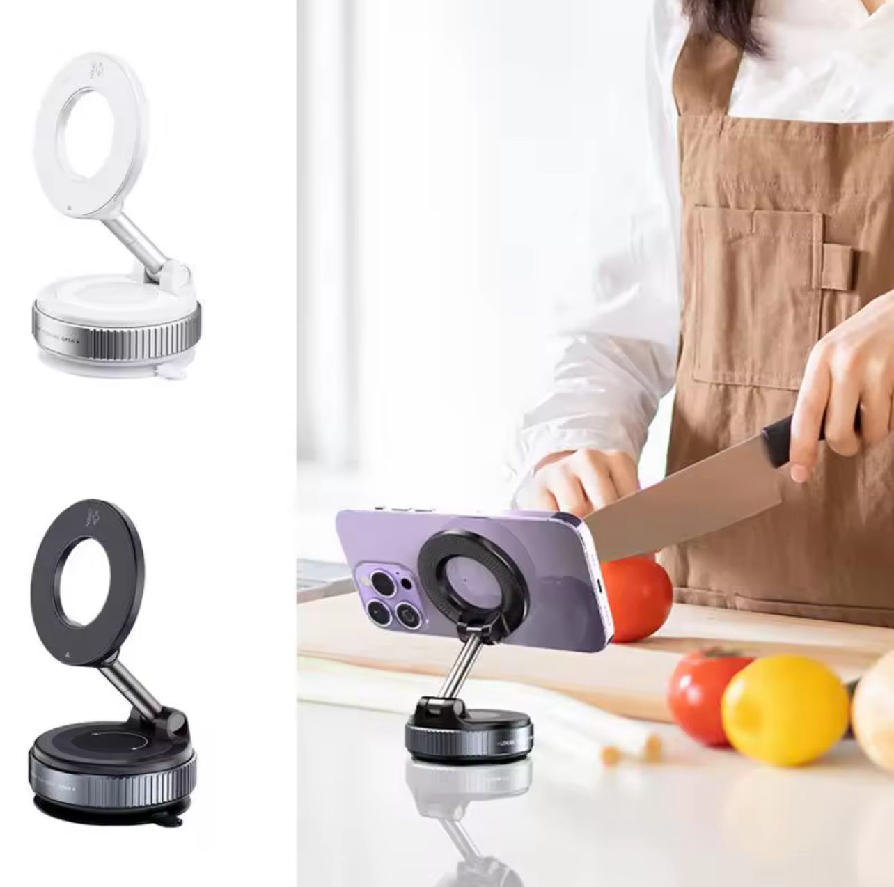 Premium Magnetischer Handyhalter fürs Auto – Starker Vakuum-Saugnapf