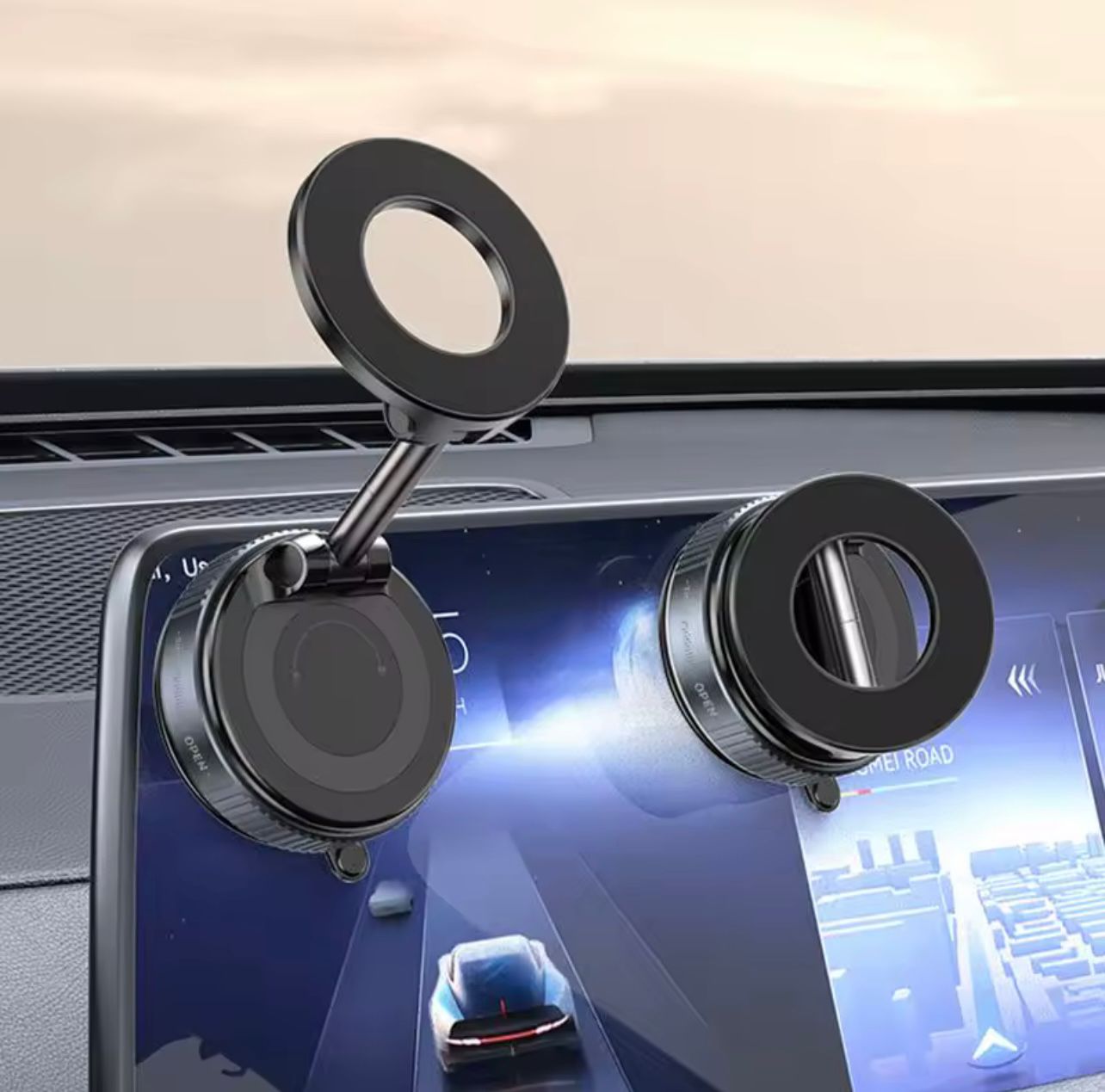 Premium Magnetischer Handyhalter fürs Auto – Starker Vakuum-Saugnapf